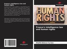 Buchcover von France's intelligence law and human rights