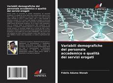 Couverture de Variabili demografiche del personale accademico e qualità dei servizi erogati