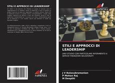 Couverture de STILI E APPROCCI DI LEADERSHIP