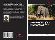 Bookcover of Lexicosemantics of the Ivorian motto: Union, Discipline, Work