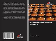 Rilevanza della filosofia Vedanta kitap kapağı