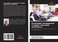 Portada del libro de Knowledge management in higher education institutions