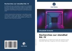 Copertina di Recherches sur stendhal Bd. IV