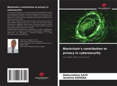 Capa do livro de Blockchain's contribution to privacy in cybersecurity 