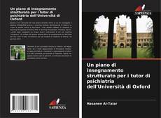 Portada del libro de Un piano di insegnamento strutturato per i tutor di psichiatria dell'Università di Oxford
