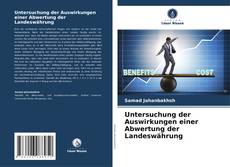 Copertina di Untersuchung der Auswirkungen einer Abwertung der Landeswährung
