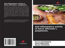 Portada del libro de Anti-inflammatory activity of Salvia officinalis L. polyphenols.