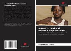 Portada del libro de Access to land and women's empowerment