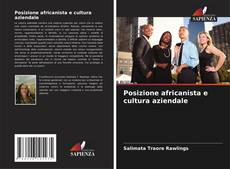 Copertina di Posizione africanista e cultura aziendale