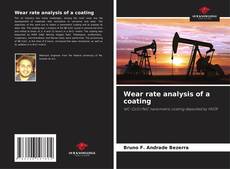 Capa do livro de Wear rate analysis of a coating 