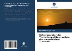 Portada del libro de Schreiben über das Tierische und Beschreiben des menschlichen Zustands