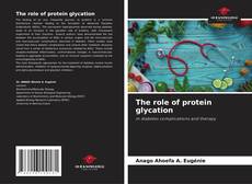 Buchcover von The role of protein glycation
