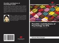 Capa do livro de Possible contributions of Psychology to EFA 