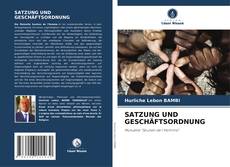 Portada del libro de SATZUNG UND GESCHÄFTSORDNUNG