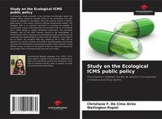 Capa do livro de Study on the Ecological ICMS public policy 