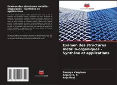 Examen des structures métallo-organiques - Synthèse et applications kitap kapağı