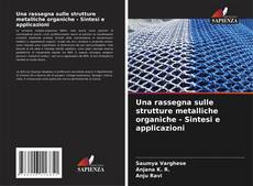 Portada del libro de Una rassegna sulle strutture metalliche organiche - Sintesi e applicazioni