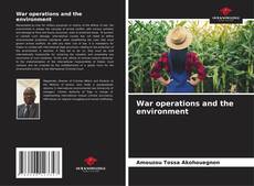 Обложка War operations and the environment