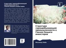 Buchcover von Структура горнодобывающей промышленности в Гвинее:Защита инвесторов