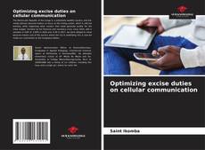 Buchcover von Optimizing excise duties on cellular communication