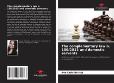 The complementary law n. 150/2015 and domestic servants的封面