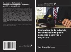 Buchcover von Reducción de la edad de responsabilidad penal: aspectos positivos y negativos