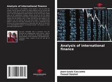 Capa do livro de Analysis of international finance 