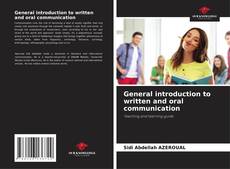 Capa do livro de General introduction to written and oral communication 