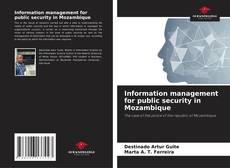 Capa do livro de Information management for public security in Mozambique 