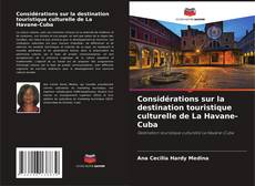 Copertina di Considérations sur la destination touristique culturelle de La Havane-Cuba