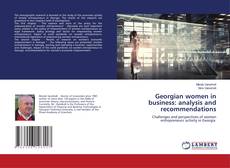 Copertina di Georgian women in business: analysis and recommendations