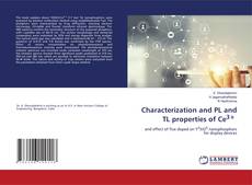 Buchcover von Characterization and PL and TL properties of Ce3+