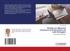 Capa do livro de Studies on Albanian Literature and the Kanun of Lekë Dukagjini 