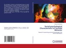 Capa do livro de Social-psychological Characteristics of Suicidal Behavior 