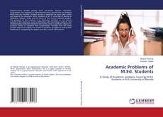 Capa do livro de Academic Problems of M.Ed. Students 