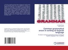 Capa do livro de Common grammatical errors in writing of Gujarati language 