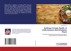 Capa do livro de Kyllinga triceps Rottb: A Little Known Anti-Diabetic Plant 