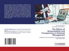 Capa do livro de The Effects of Accountability and Transparency in Financial Management 