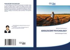 Couverture de ADOLESCENT PSYCHOLOGY