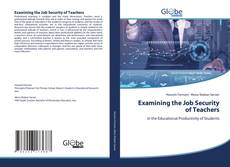 Buchcover von Examining the Job Security of Teachers