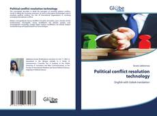 Bookcover of Political conflict resolution technology