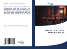SHUKUR XOLMIRZAYEV NASRIDAGI DURLAR kitap kapağı