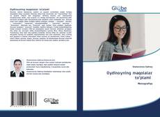 Buchcover von Oydinoyning maqolalar to’plami