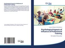 Bookcover of Psychological Aspects of Influence of Professional Training