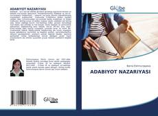 Bookcover of ADABIYOT NAZARIYASI