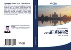 Bookcover of IQTISODCHILAR UCHUN MATEMATIKA