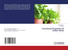 Capa do livro de Functional Properties of Indian Herbs 