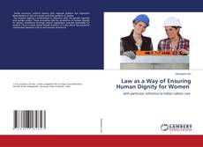 Copertina di Law as a Way of Ensuring Human Dignity for Women