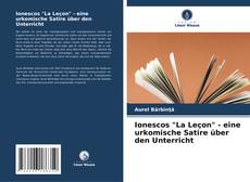 Capa do livro de Ionescos "La Leçon" - eine urkomische Satire über den Unterricht 