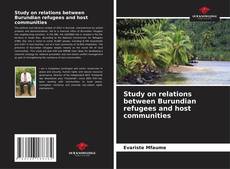 Capa do livro de Study on relations between Burundian refugees and host communities 
